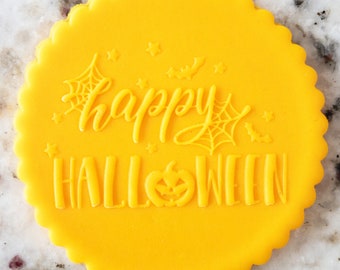 Happy Halloween Elements POPup Embosser Cookie Biscuit Stamp Fondant Cake Decorating Icing Cupcakes Stencil Halloween