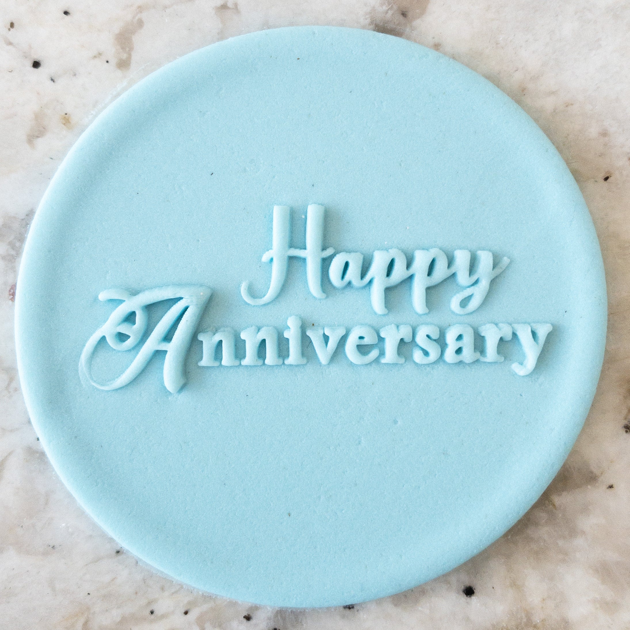 Custom Cupcake Stamp/Embosser - Personalised Text Fondant Cookie Cutter (UK)