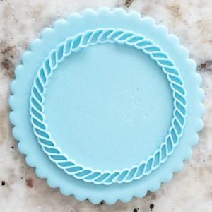 Rope Border POPup Embosser Cookie Biscuit Stamp Fondant Cake Decorating Icing Cupcakes Stencil