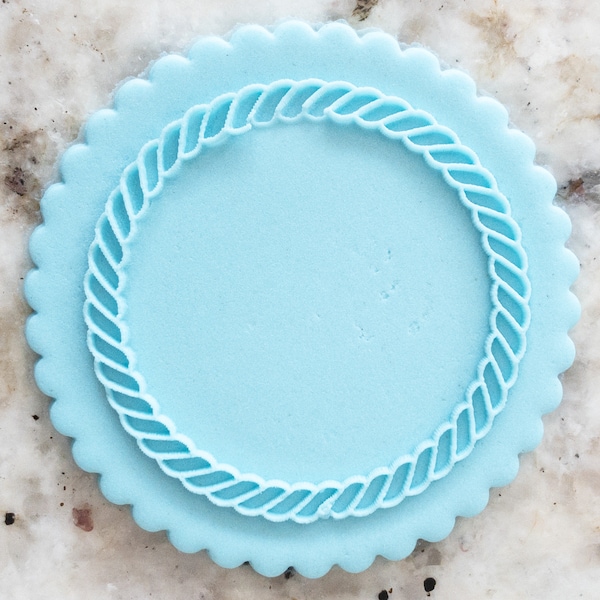 Rope Border Stamp Etsy