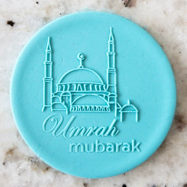 Omra Mubarak Cookie POPup Embosser Tampon Fondant Gâteau Décoration Glaçage Aïd Ramadan