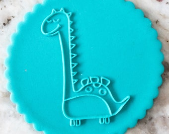 Cute Dinosaur 3 POPup Embosser Cookie Biscuit Stamp Fondant Cake Decorating Icing Cupcakes Stencil