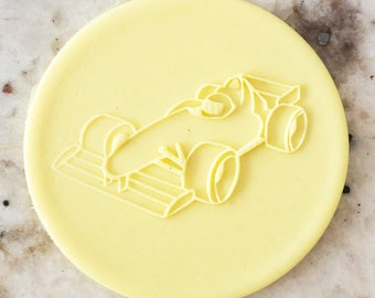 F1 レースカー ポップアップ エンボッサー クッキー ビスケット スタンプ フォンダン ケーキ デコレーション アイシング カップケーキ ステンシル