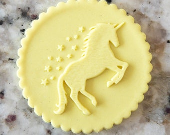 Eenhoorn met sterren POPup Embosser Cookie Biscuit Stempel Fondant Taart Decoreren Icing Cupcakes Sjabloon