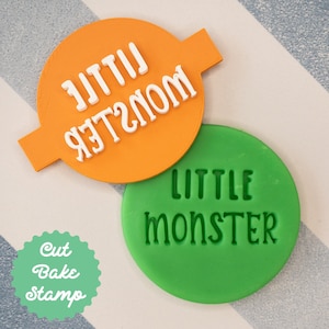 Kleines Monster Keks Keks Prägung Stempel Baby Shower Neu Baby Geschenk Fondant Kuchen Dekoration I-Tüpfelchen