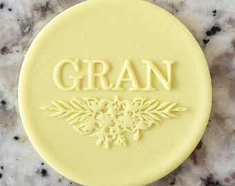 Gran Floral POPup Embosser Cookie Biscuit Stamp Fondant Cake Decorating Icing Cupcakes Stencil Mothers Day
