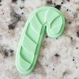 Candy Cane Biscuit Cookie POPup Embosser Stamp & Cutter Fondant Cake Decorating Icing Stencil Christmas