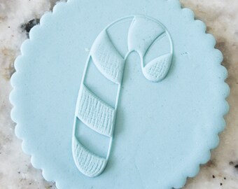 Candy Cane POPup Embosser Cookie Biscuit Stempel Fondant Cake Versieren Icing Cupcakes Stencil Kerstmis