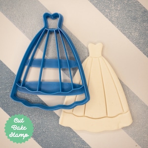 Wedding Dress 1 Outfit Cookie Biscuit Cutter Fondant Cake Decorating Icing