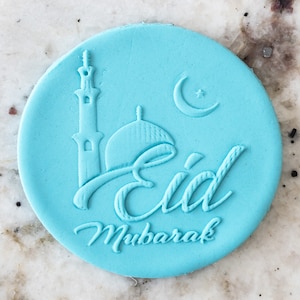 Eid Mubarak Mosque Biscuit Cookie POPup Embosser Stamp Fondant Cake Decorating Icing Ramadan