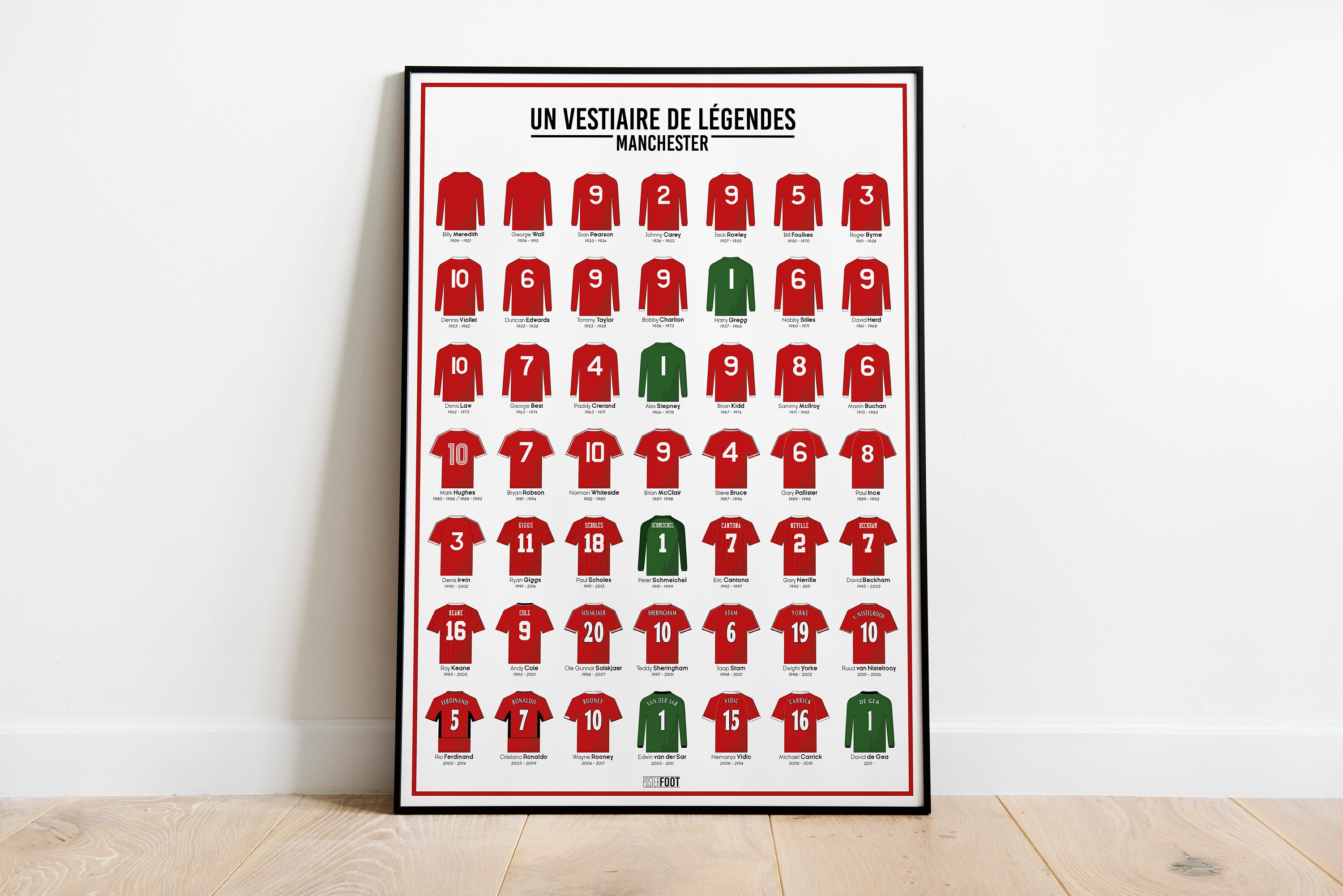 Un Vestiaire de Légendes | Manchester Décoration Murale