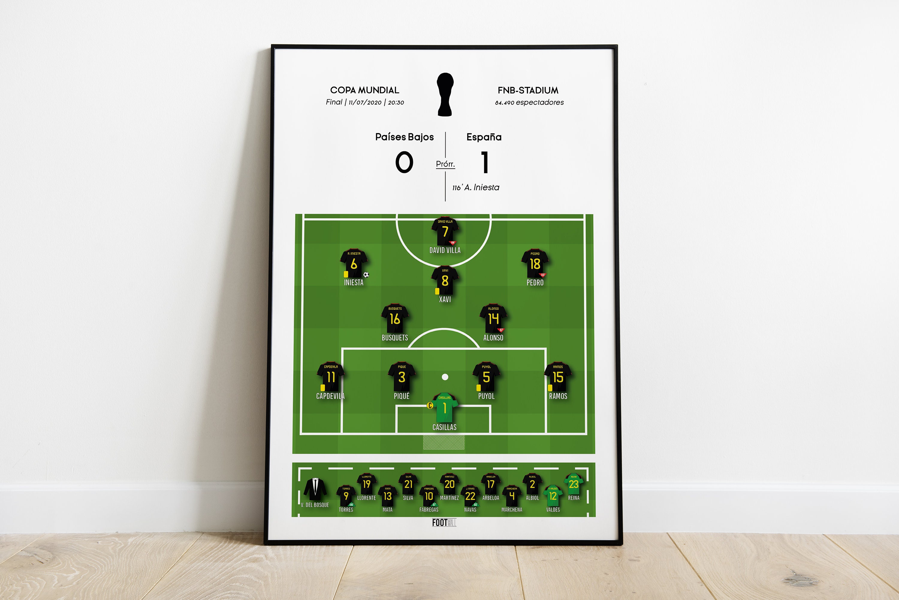 Póster de Fútbol | Países Bajos - España Copa Mundial 2010