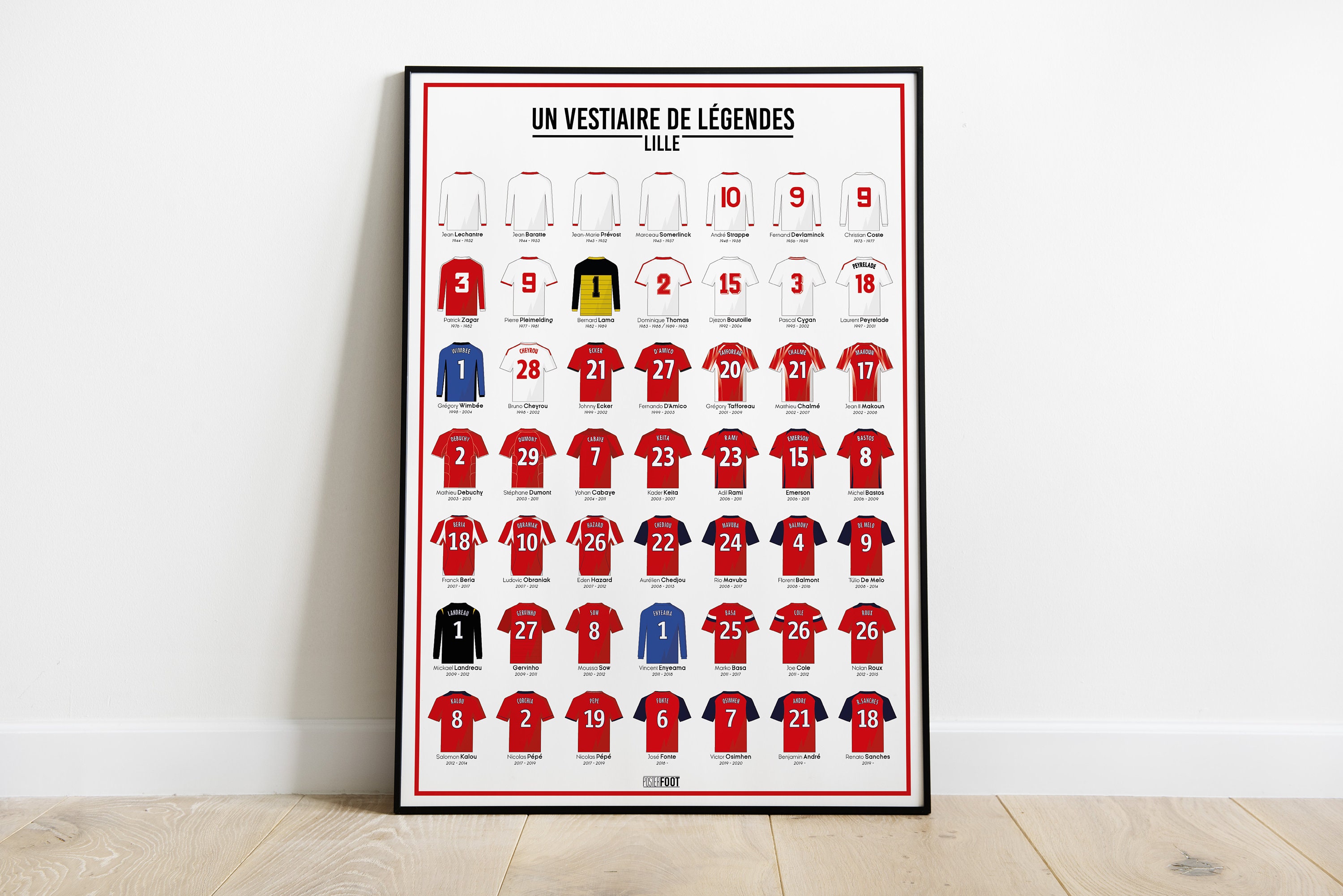 Un Vestiaire de Légendes | Lille Décoration Murale