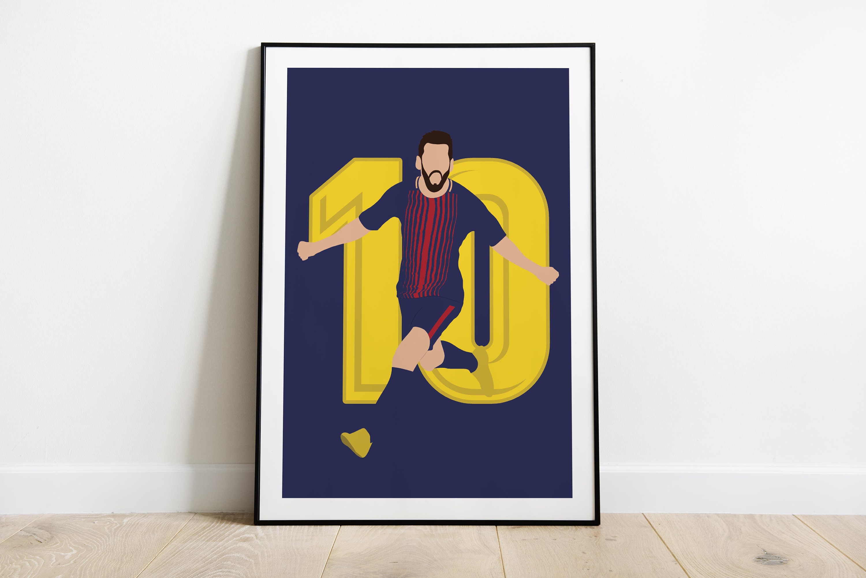 Poster Lionel M. | Fc Barcelone Décoration Murale