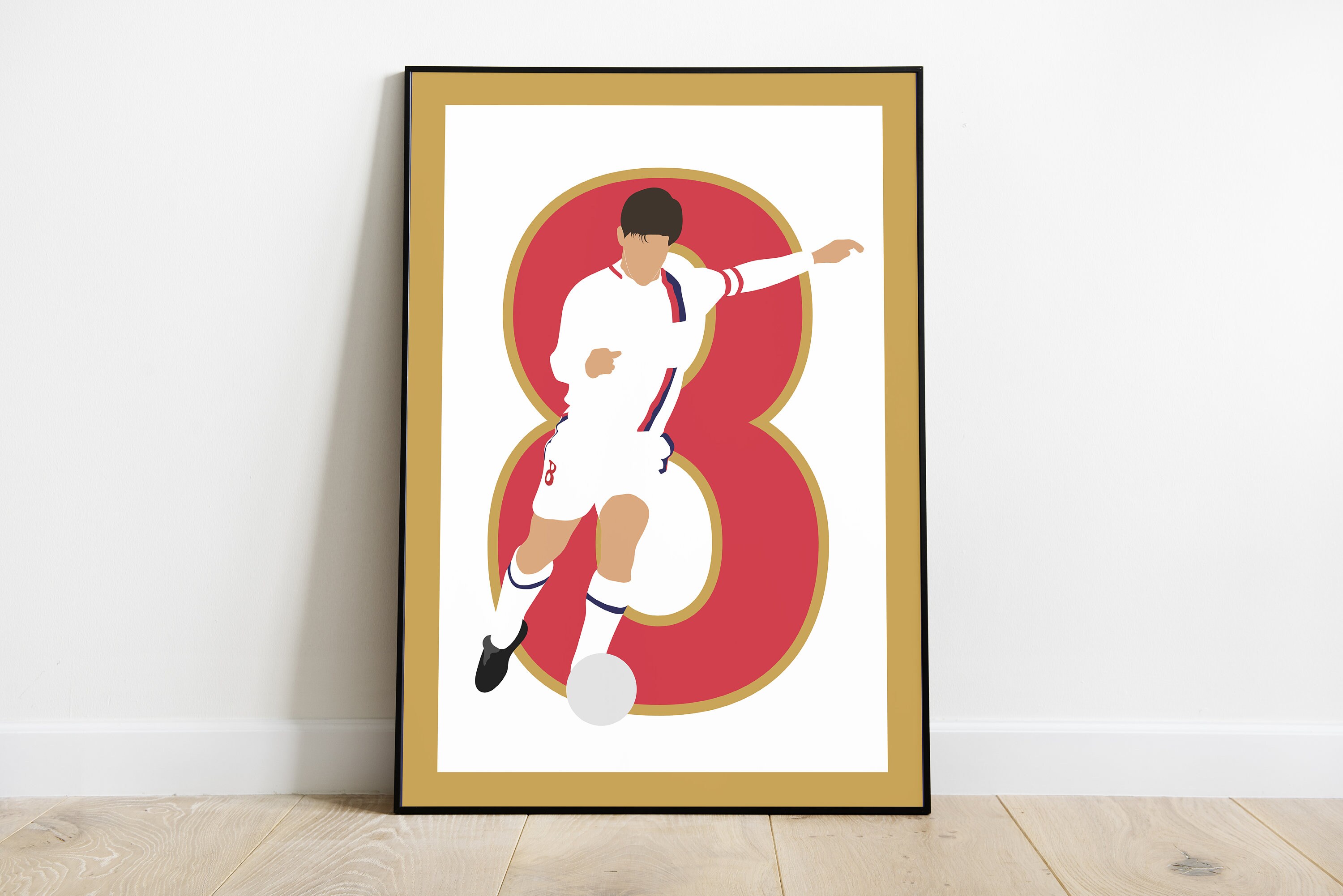 Poster J. 8 | Ol Lyon Olympique Lyonnais Wall Art