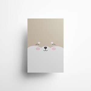 Shiba Inu Japanese Printable | Minimal Kawaii Dog Poster