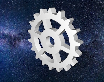 STL file: Mechanical Gear - Part for engines, clocks, robots, electric motors, bicycles, trains for 3D Printing - Download