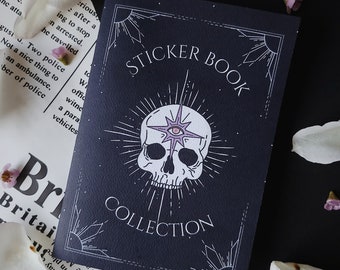 Reusable A6 Sticker Book Handmade | For Journal Ephemera | Sticker Collection| Bullet Journal