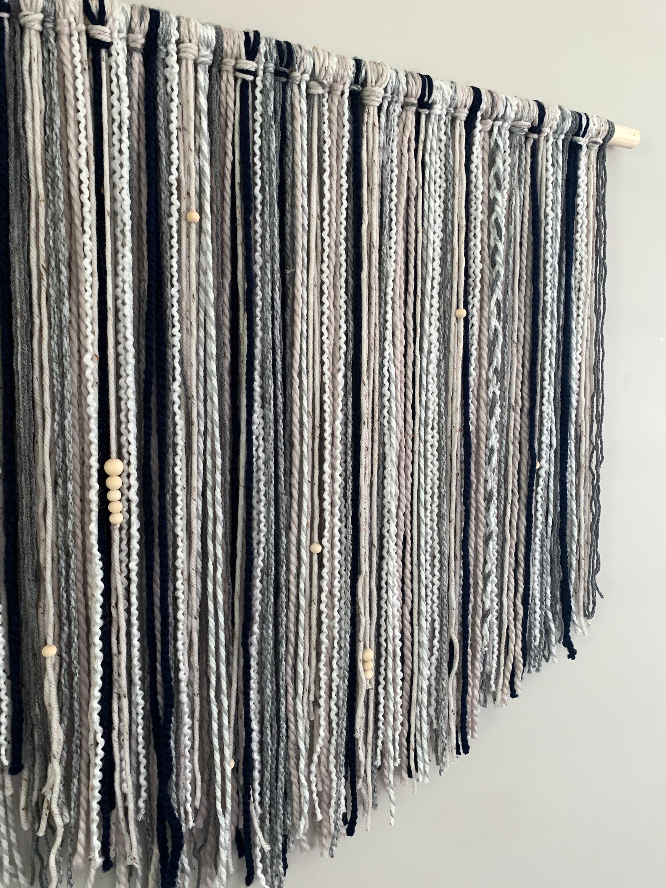 Extra Large Yarn Wall Hanging // Fiber Art // Textured Wall Etsy Canada