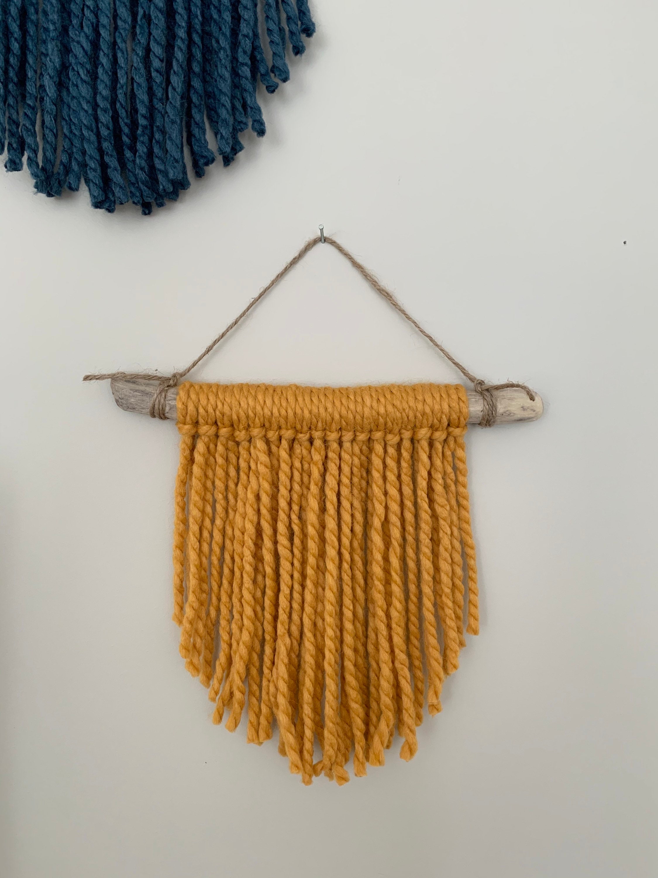 Set De 2 pared colgante // mini pared colgante // arte pequeño | Etsy