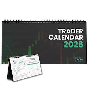 2026 Trader Desk Calendar - Trading Calendar w. Market Holidays, FOMC Dates & Economic Events, Stock Market, Crypto, Forex, Day Trader Gift