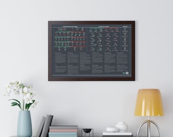 Stock Market Chart & Candlestick Patterns Poster: Trader Essentials