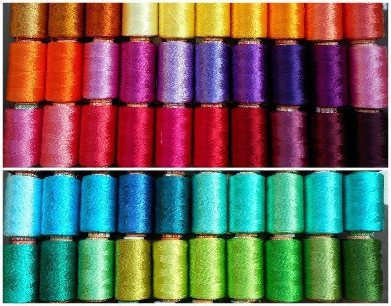 No. 34 silk embroidery thread / 100% silk thread /hand embroidery embroider  cross stitch/Peppermint Green/9 pure colors