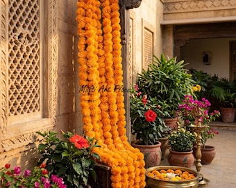 Colorful Pom Pom Garland Set Indian Festival Decor Diwali Wedding Backdrop Marigold Style Hanging Pooja Home Decoration