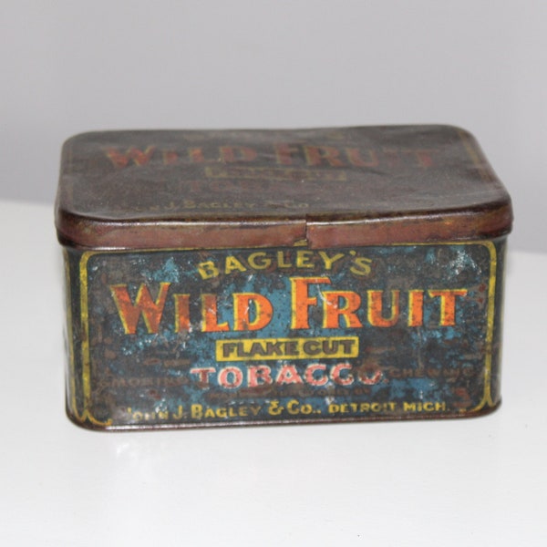 Bagleys Wild Fruit Tobacco Tin | Advertising Tins | Tobacciana