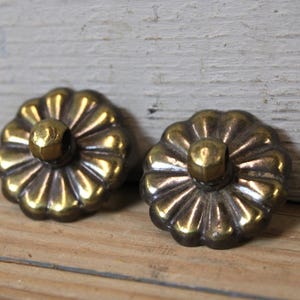 16 Brass Drawer Pull Bail Mounts | Handle End Pieces | Holders | Eyelets