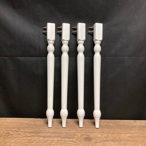 Four Salvaged 28.5" Tall Table Legs | Dining Table Legs | Console Table Legs | Furniture Feet