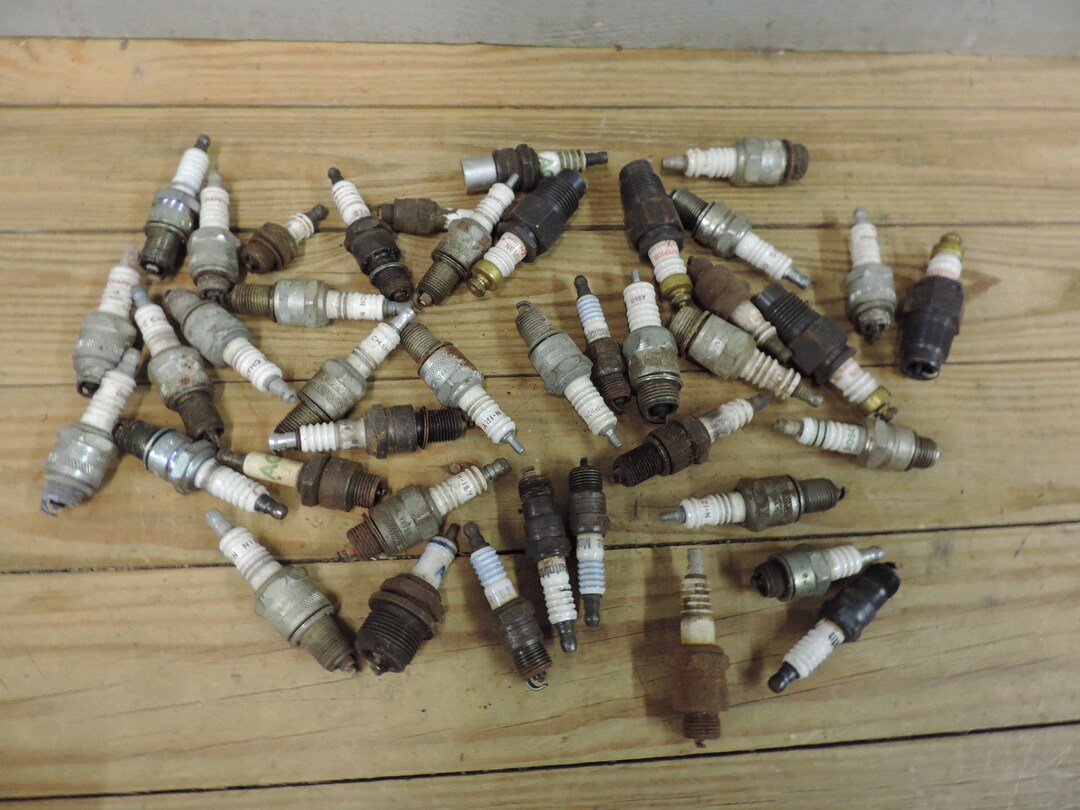 Collection of 45 Vintage Spark Plugs Early Automotive Parts Etsy