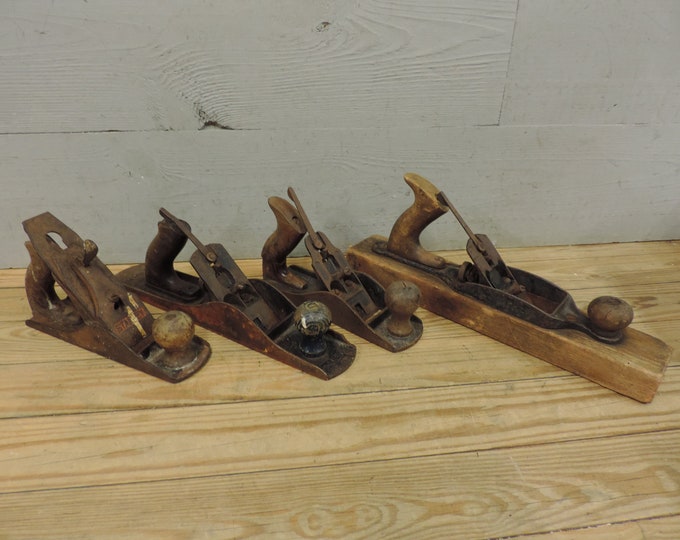 Four Vintage Hand Planes for Parts or Restoration Bailey Etsy