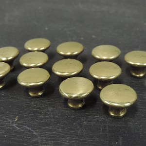 Set of 12 Small Round Drawer Pulls | Cabinet Knobs