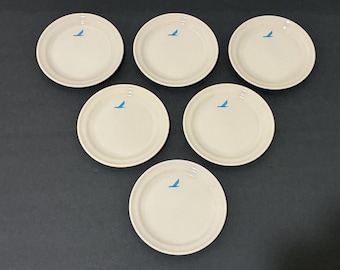 6 Piedmont Airlines Saucers | Aviation Collectibles | Transportation Collectibles | Vintage China