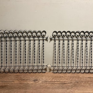 Pair of Vintage Metal Window Guards | Decorative Metal Art