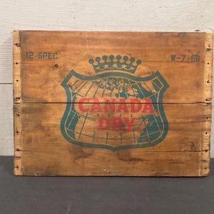 Vintage Wooden Canada Dry Sign | Ginger Ale Collectibles | Soda Merchandise