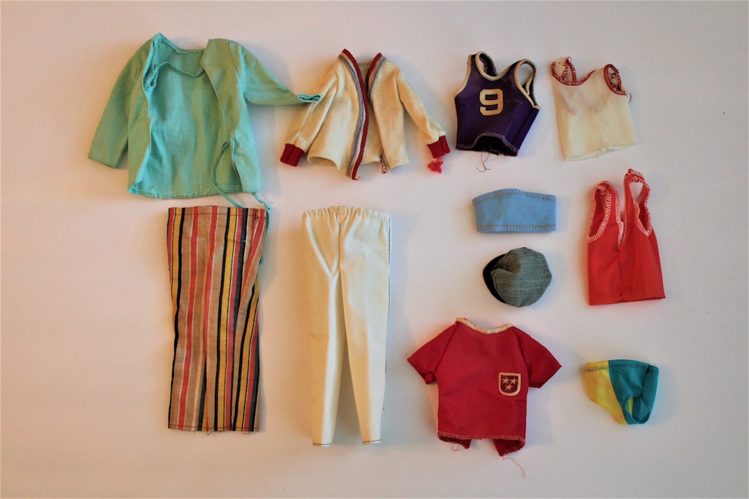 Assorted Vintage Ken Doll Clothes and Accessories From the 1970s