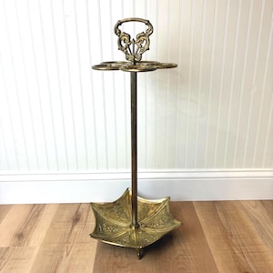 Vintage Umbrella Shaped Brass Umbrella Stand