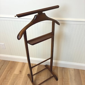 Vintage Wooden Valet Stand | Butlers Rack | Gentleman&#39;s Suit Holder