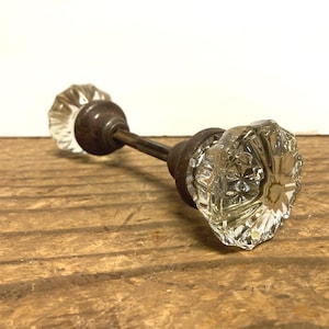 Set of Antique Glass Doorknobs | Antique Door Hardware | Historic Home Restoration