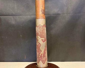 Incredible WWII Artillery Shell Trench Art Sculpture | Pacific Theater | US Navy | Trench Art Hula Girl