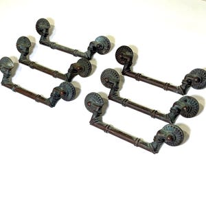 6 Vintage Faux Bamboo Drawer Pulls | Chinoiserie Furniture | Coastal Chic | Bali Hai