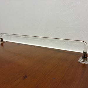 Vintage 1930s Glass Towel Bar with Art Deco Mounting Brackets| 25&quot; Long | Vintage Bathroom Fixtures | Towel Rod | Towel Bar