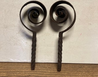 Two Hand Forged Wrought Iron Pieces