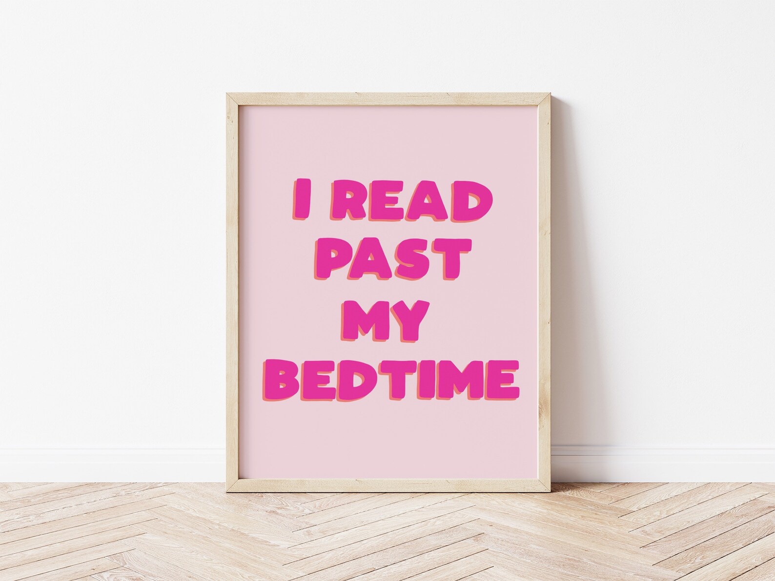 I Read Past My Bedtime Print Etsy