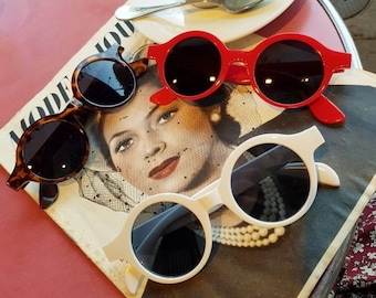 Runde Sonnenbrille im Stil der 30er/40er Jahre