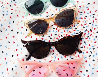 50's and 60's style cat eye sunglasses