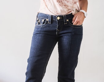 True Religion rare original denim jeans pant trousers man woman preloved used great condition as new - luxury streetwear brand