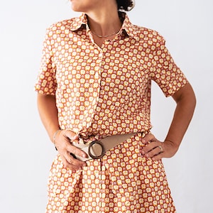 Weekend Max Mara original - Vestido Pre Loved - Diseño flores y hojas - Estilo mujer -